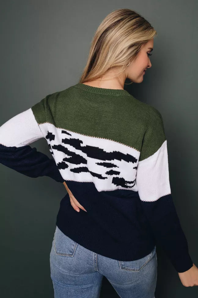 Cycle Through Leopard Sweater Stay Warm in Style