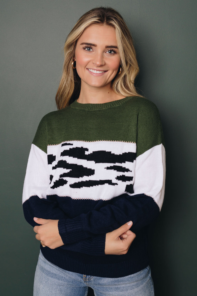 Cycle Through Leopard Sweater Stay Warm in Style
