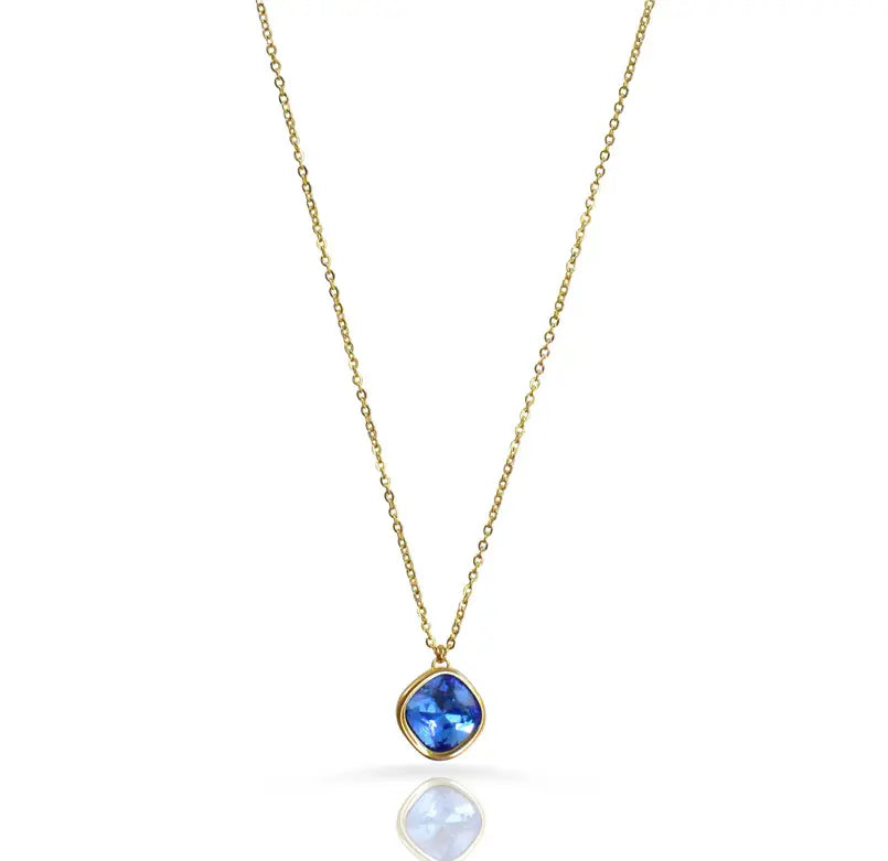 DESIREE SAPPHIRE BIRTHSTONE PENDANT NECKALCE - SEPTEMBER Mai Desiree