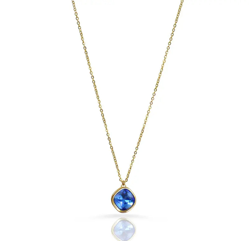 DESIREE SAPPHIRE BIRTHSTONE PENDANT NECKALCE - SEPTEMBER Mai Desiree