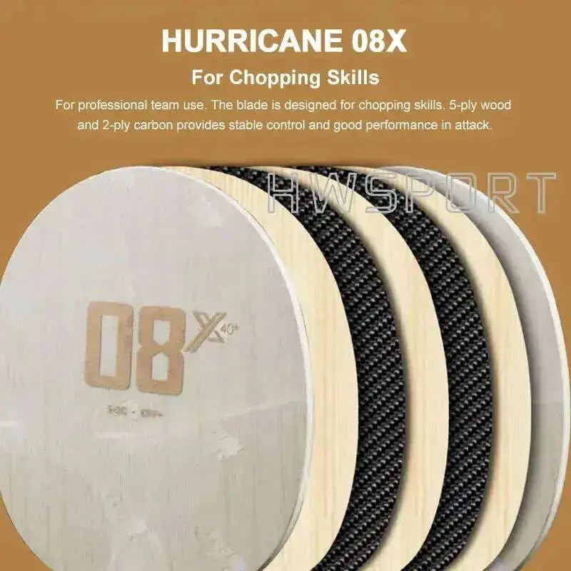 DHS-Hurricane-08X-Table-Tennis-Blade-Special-for-Chopping-Skills-Ping-Pong-Blade-5-Wood-2-Carbon-Defensive-FreeDropship-334721682
