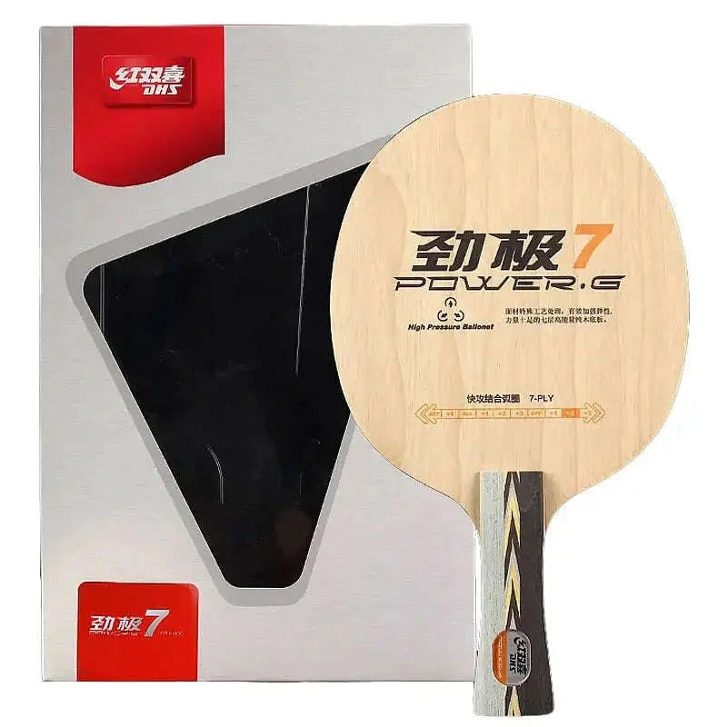 DHS-Power-G7-PG7-Table-Tennis-Racket-7-Pure-Wood-Offensive-Good-Support-Ping-Pong-Blade-with-Original-Box-FreeDropship-335300069