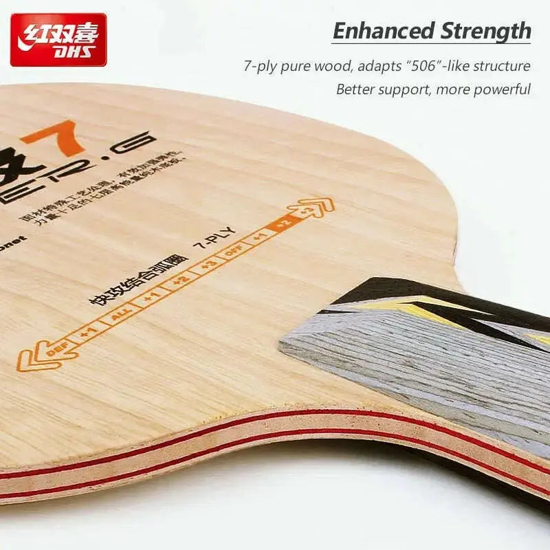 DHS-Power-G7-PG7-Table-Tennis-Racket-7-Pure-Wood-Offensive-Good-Support-Ping-Pong-Blade-with-Original-Box-FreeDropship-335300296