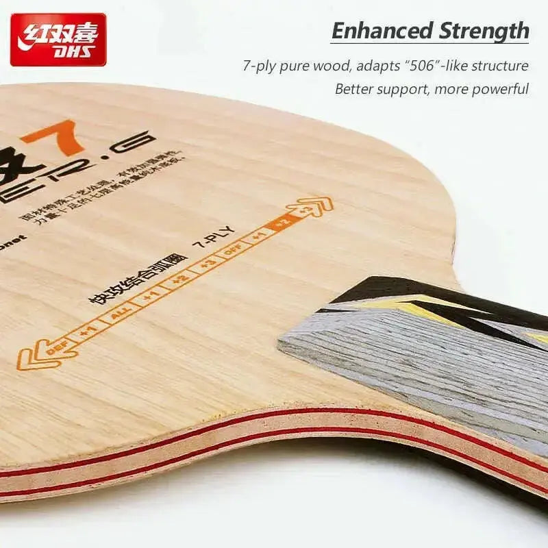 DHS-Power-G7-PG7-Table-Tennis-Racket-7-Pure-Wood-Offensive-Good-Support-Ping-Pong-Blade-with-Original-Box-FreeDropship-335300296
