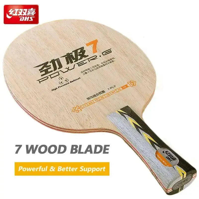 DHS-Power-G7-PG7-Table-Tennis-Racket-7-Pure-Wood-Offensive-Good-Support-Ping-Pong-Blade-with-Original-Box-FreeDropship-335309491