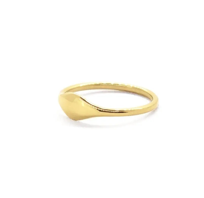 DREW GOLD PINKY SIGNET RING Mai Desiree