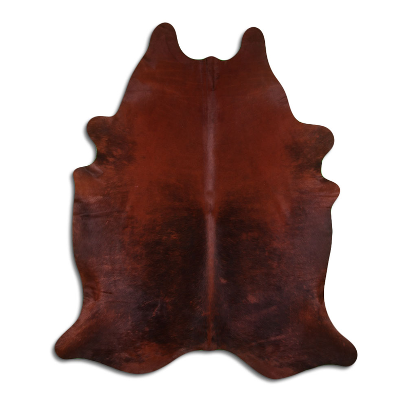 DYED HAIR ON COWHIDE DYED CHOCO BROWN MODA-DBK
