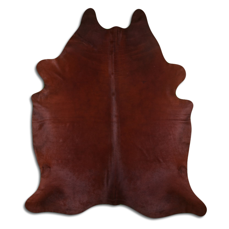 DYED HAIR ON COWHIDE DYED CHOCO BROWN MODA-DBK