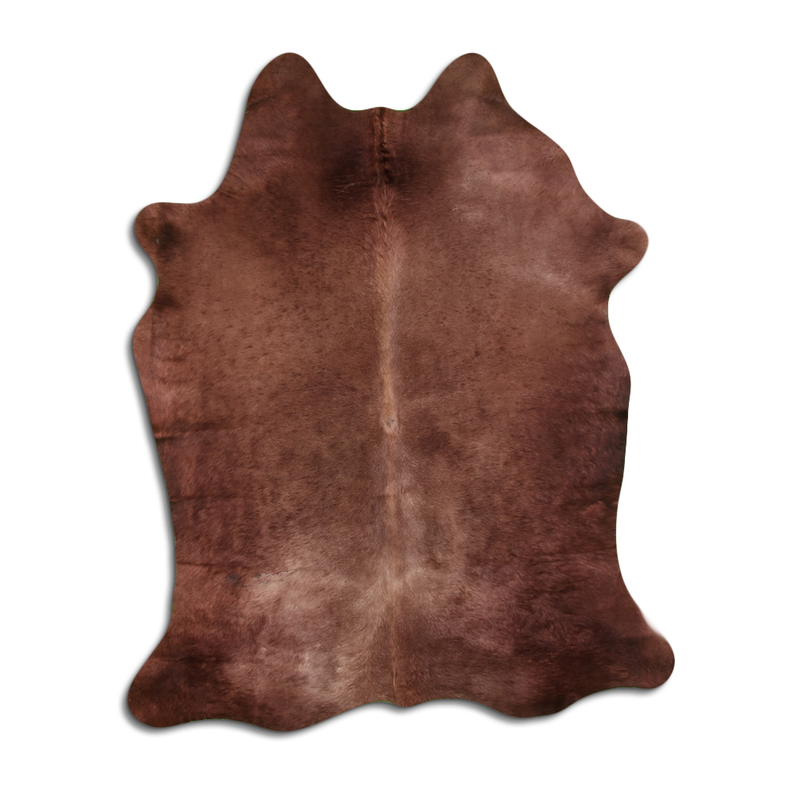 DYED HAIR ON COWHIDE DYED CHOCO BROWN MODA-DBK