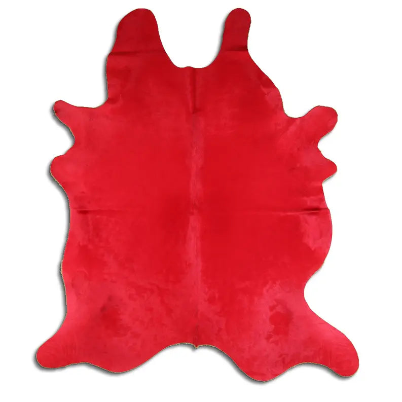 DYED HAIR ON COWHIDE DYED RED MODA-DBK