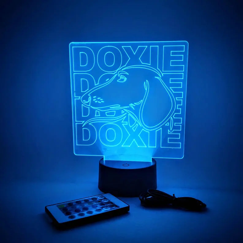 Dachshund Lamp | Doxie Dog Breed LED Light | Pet & Vet Gifts The 308 Collective