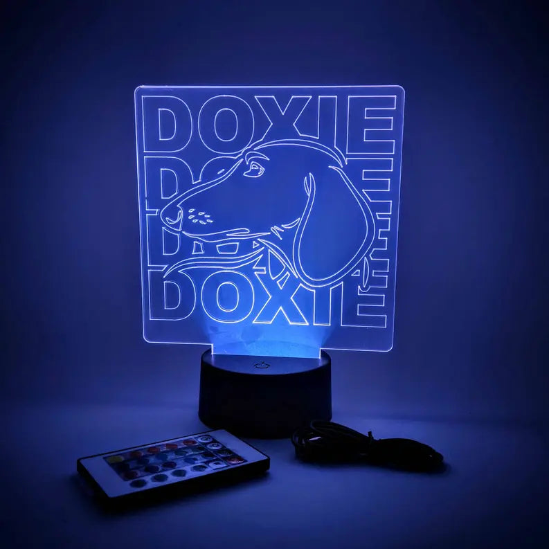 Dachshund Lamp | Doxie Dog Breed LED Light | Pet & Vet Gifts The 308 Collective