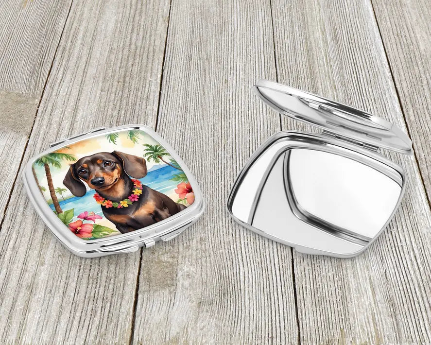 Dachshund Luau Compact Mirror Caroline's Treasures