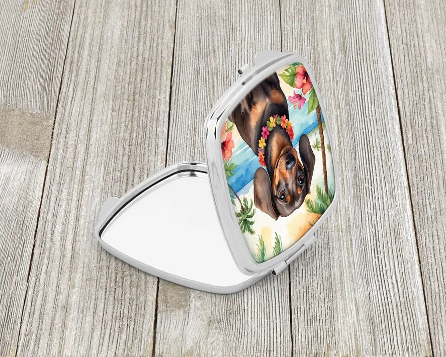 Dachshund Luau Compact Mirror Caroline's Treasures