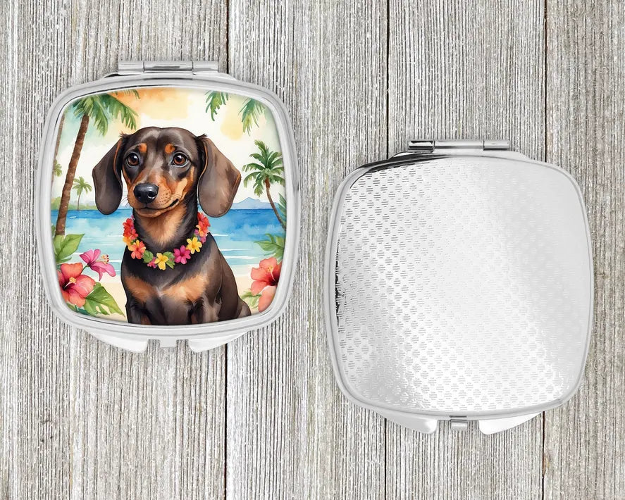 Dachshund Luau Compact Mirror Caroline's Treasures