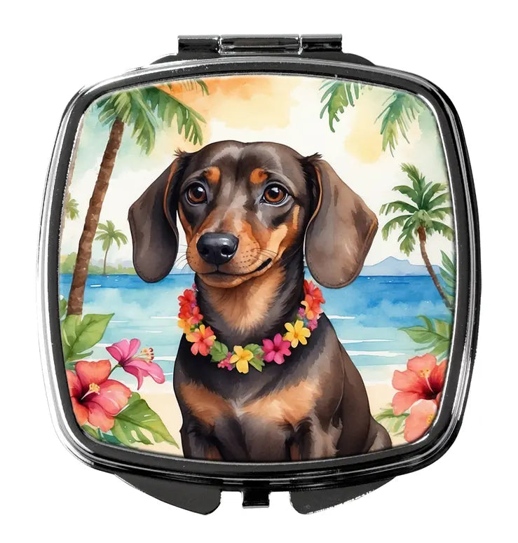 Dachshund Luau Compact Mirror Caroline's Treasures