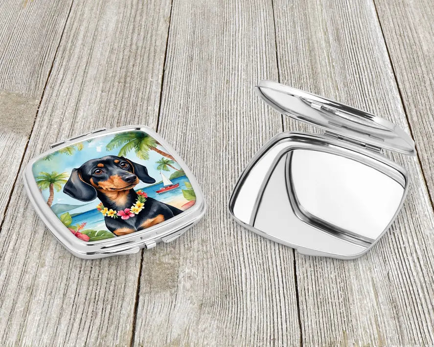 Dachshund Luau Compact Mirror Caroline's Treasures