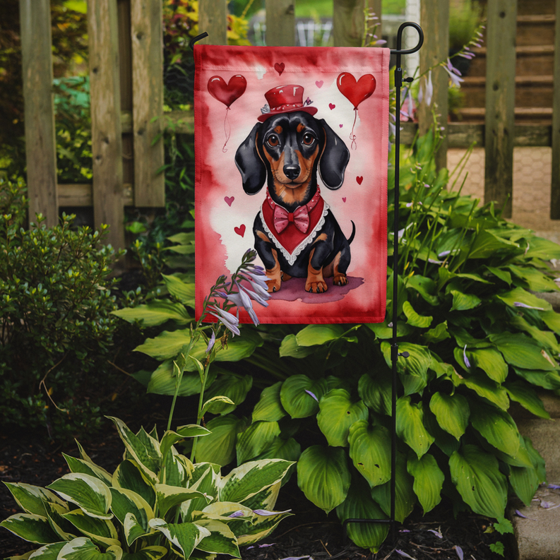 Dachshund My Valentine Garden Flag Caroline's Treasures