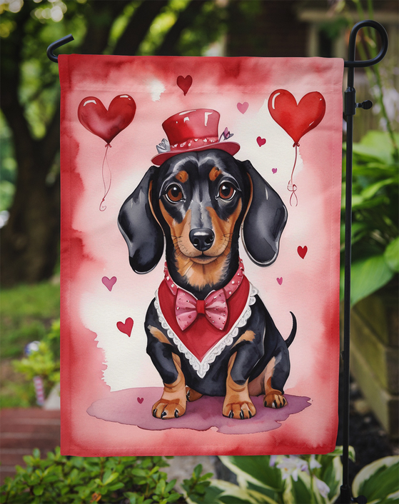 Dachshund My Valentine Garden Flag Caroline's Treasures