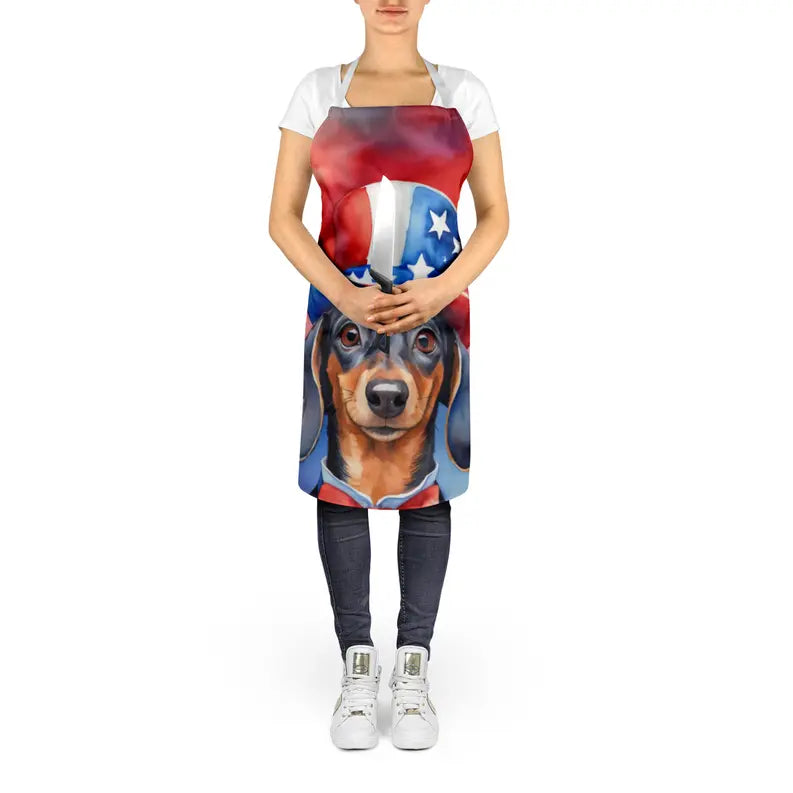 Dachshund Patriotic American Apron Caroline's Treasures
