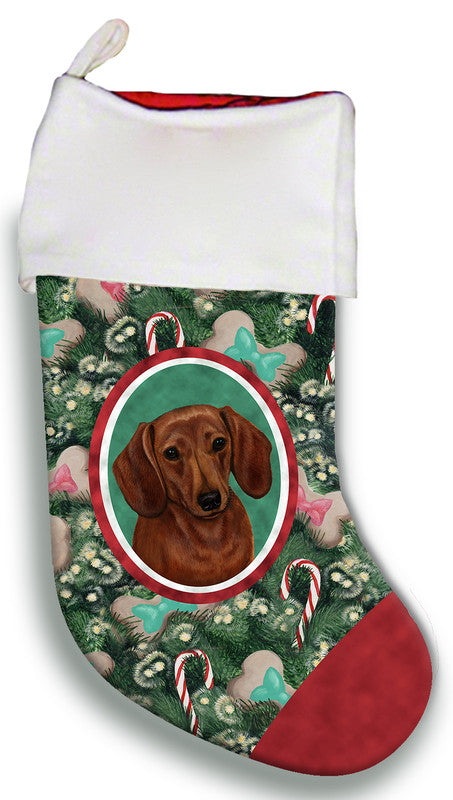 Dachshund  Red - Best of Breed Christmas Stocking Best of Breed