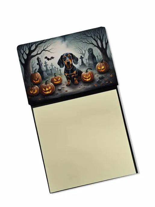 Dachshund Spooky Halloween Pair of Pot Holders Caroline's Treasures