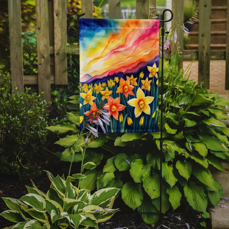 Daffodils in Color Garden Flag Caroline's Treasures