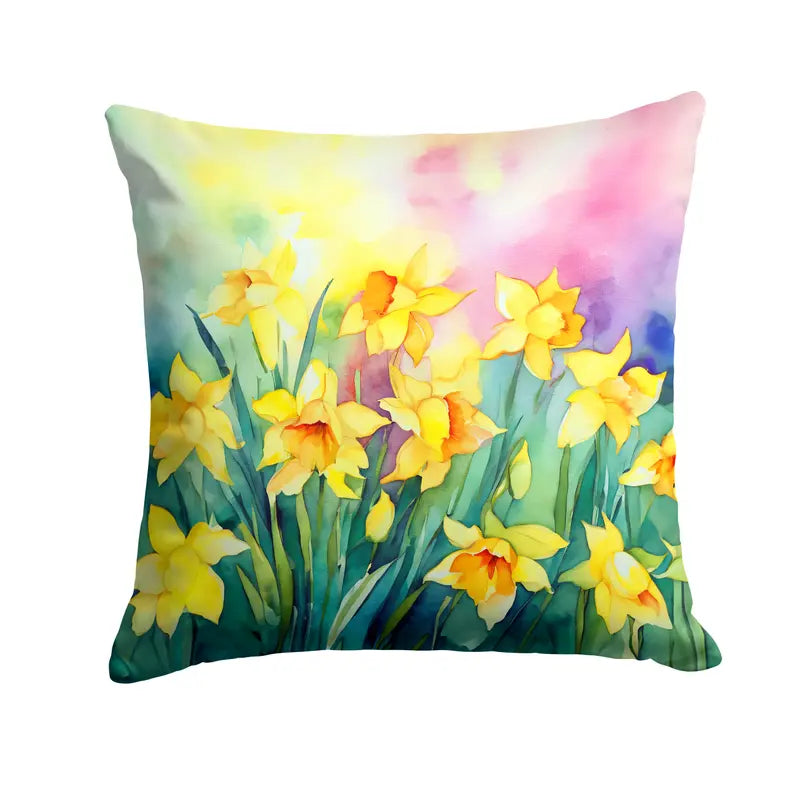 Daffodils in Watercolor Pair of Pot Holders Caroline's Treasures