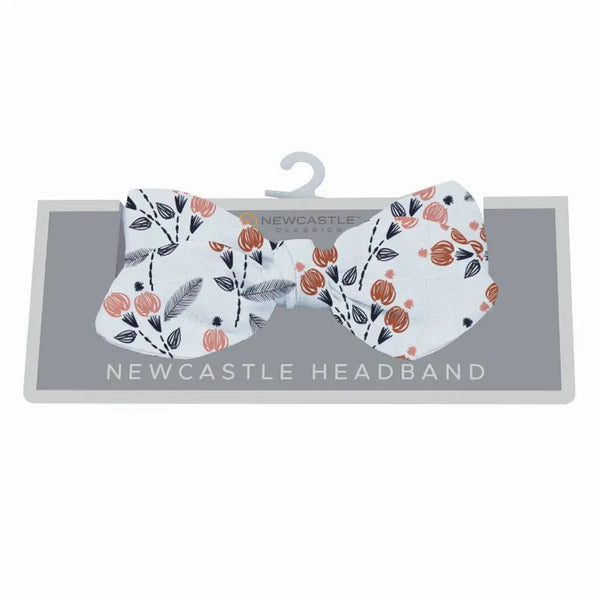 Dahlia Floral Bamboo Baby Headband Newcastle Classics