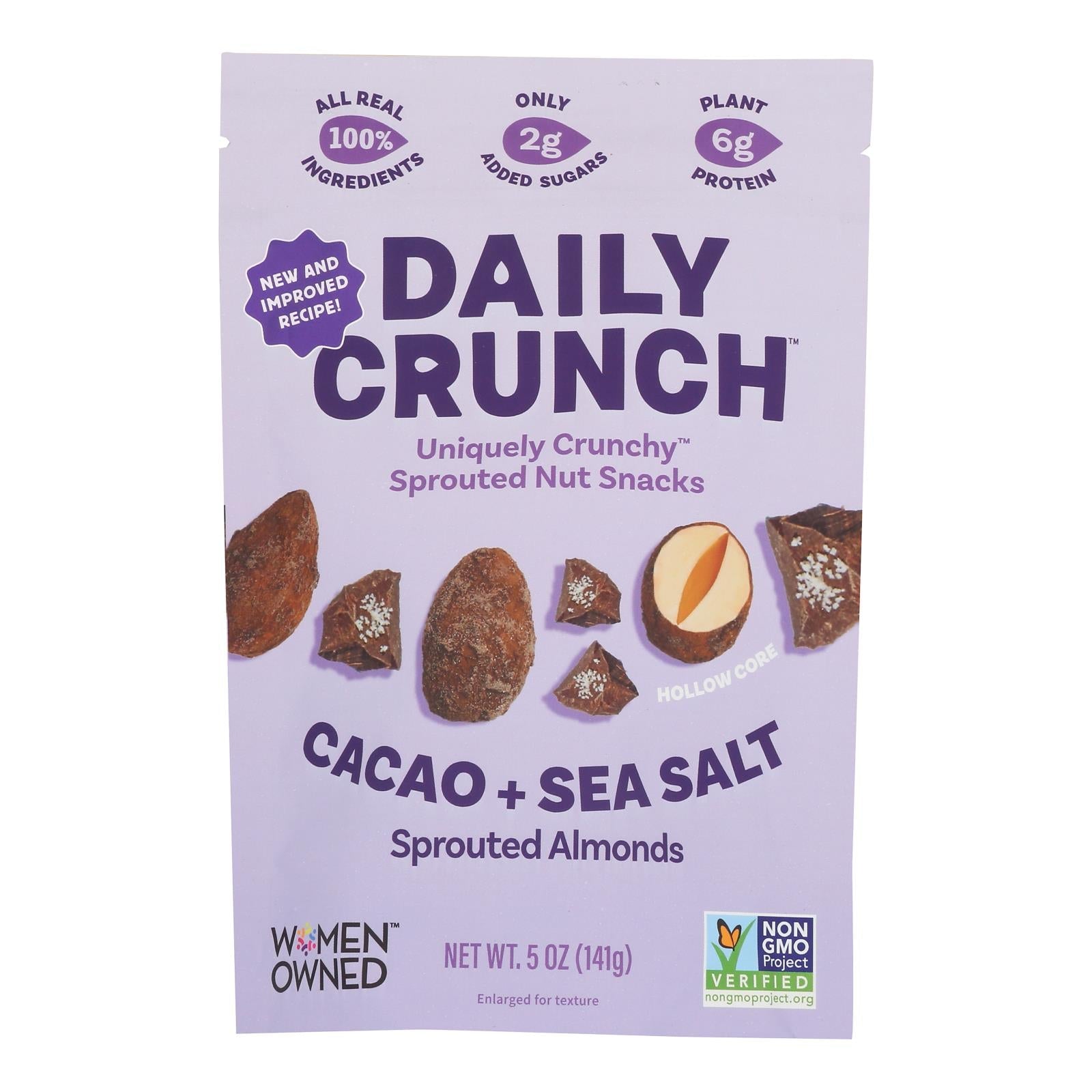 Daily Crunch - Spr Alm Cacao Sea Salt - Cs Of 6-4 Oz - GreatEagleInc