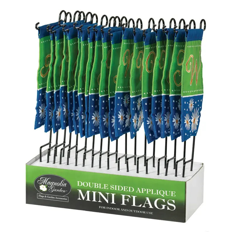 Daisy T Monogram Mini Flag With Stand Dicksons Inc