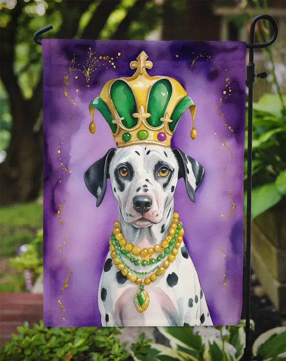 Dalmatian King of Mardi Gras Garden Flag Caroline's Treasures