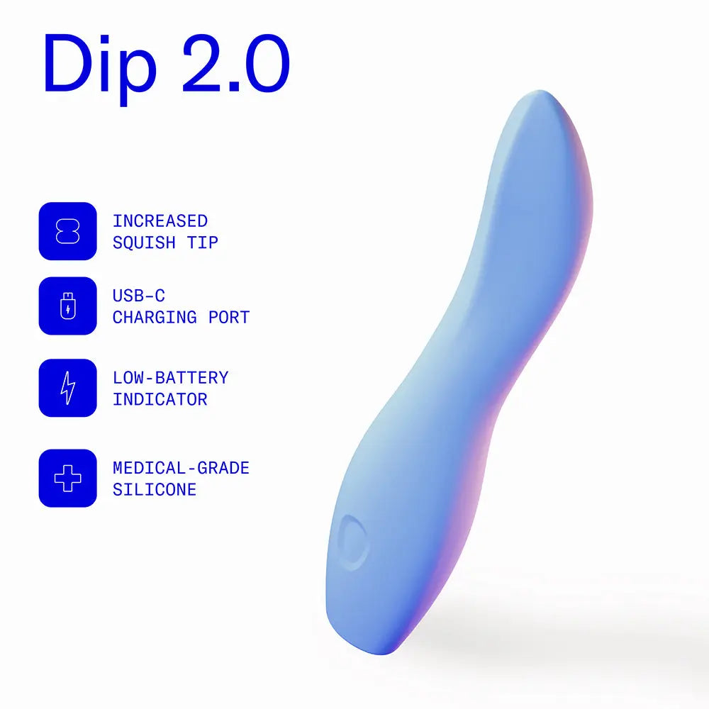 Dame Dip 2.0 Vibrator Periwinkle Dame Products