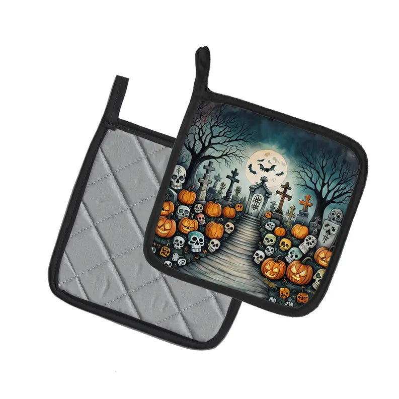 Dancing Skeletons Spooky Halloween Foam Coasters Caroline's Treasures