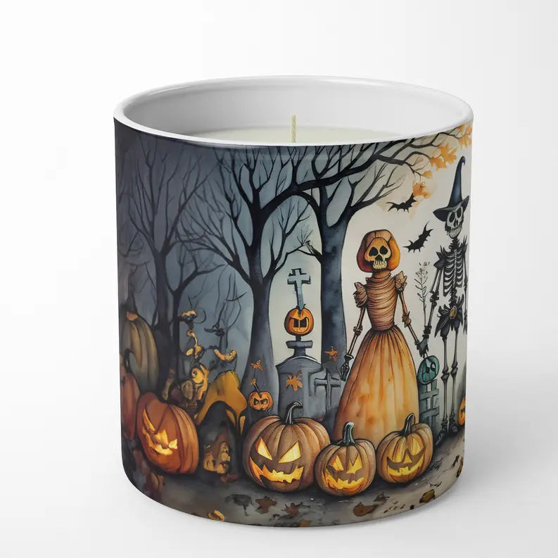 Dancing Skeletons Spooky Halloween Foam Coasters Caroline's Treasures
