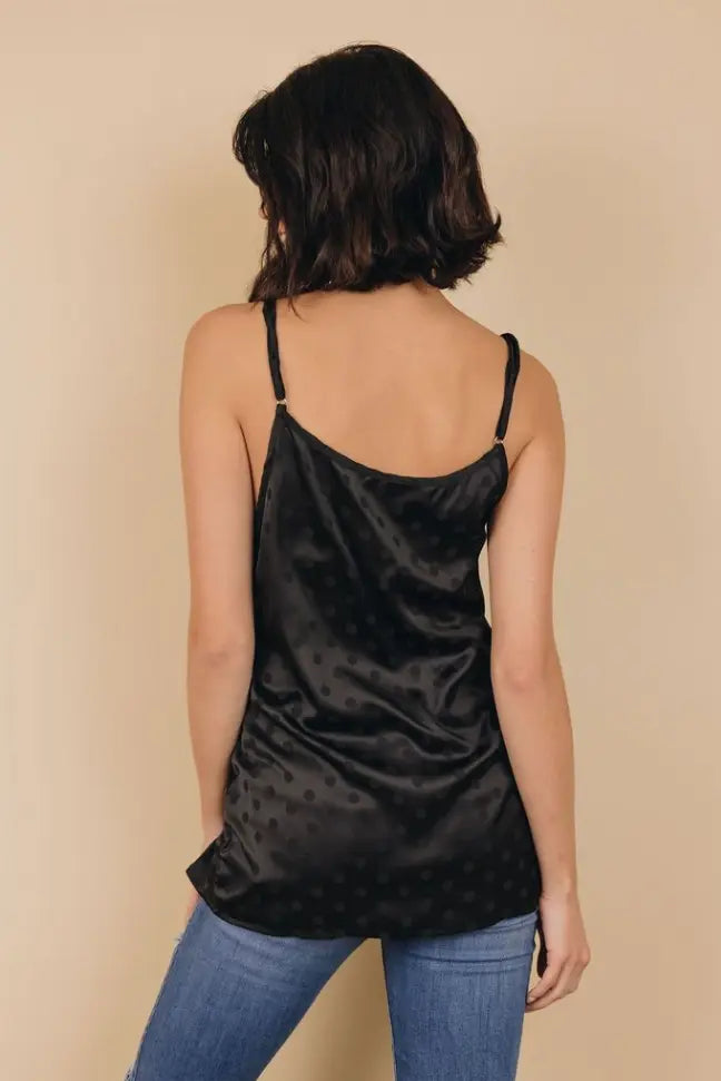 Darcie Dot Lace Tank Stay Warm in Style