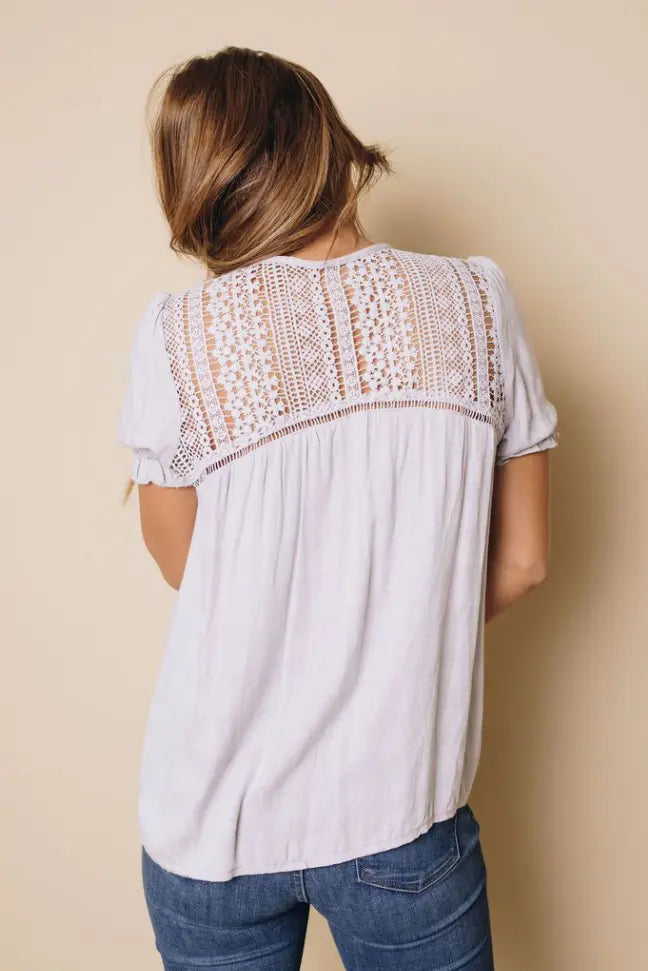 Darion Lace Crochet Shirt Stay Warm in Style