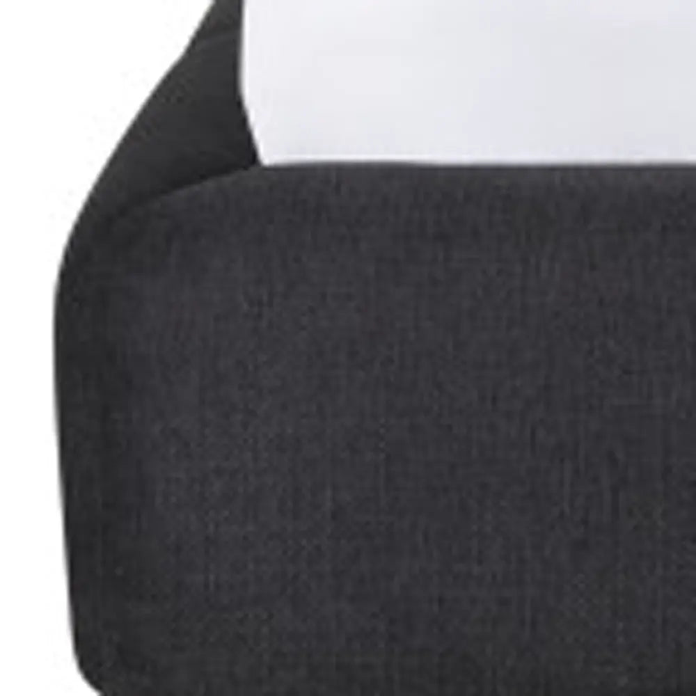 Dark Gray Tufted Linen Blend Upholstered Queen Bed Frame Homeroots Bed & Bath
