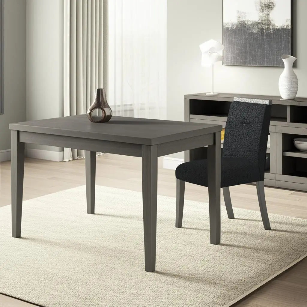 Dark Gray Upholstered Fabric With Faux Crystal Bling Dining Side Chair Homeroots Kitchen & Dining