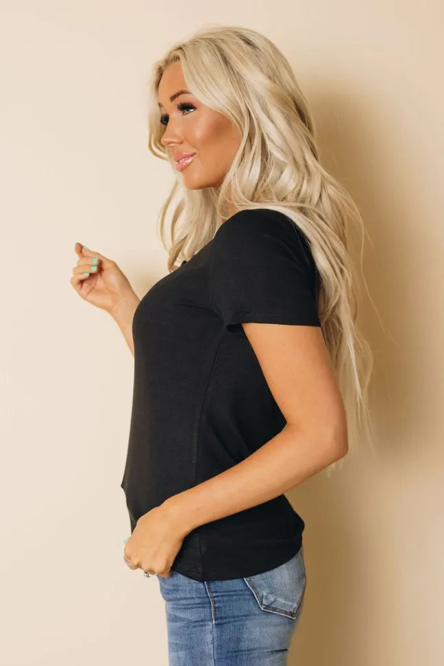 Dayla Buttoned Top Stay Warm in Style