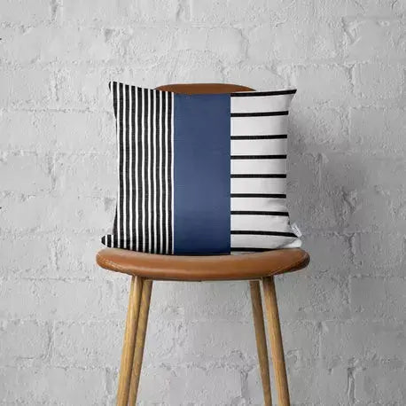 Decorative Vegan Faux Leather Throw Pillow Set of 2 MIKE & Co. NEW YORK