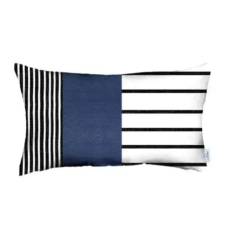 Decorative Vegan Faux Leather Throw Pillow Set of 2 MIKE & Co. NEW YORK