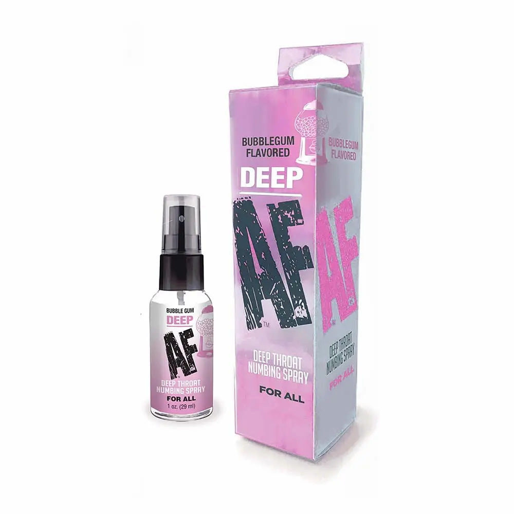 Deep AF Deep Throat Spray Bubblegum 1oz Little Genie