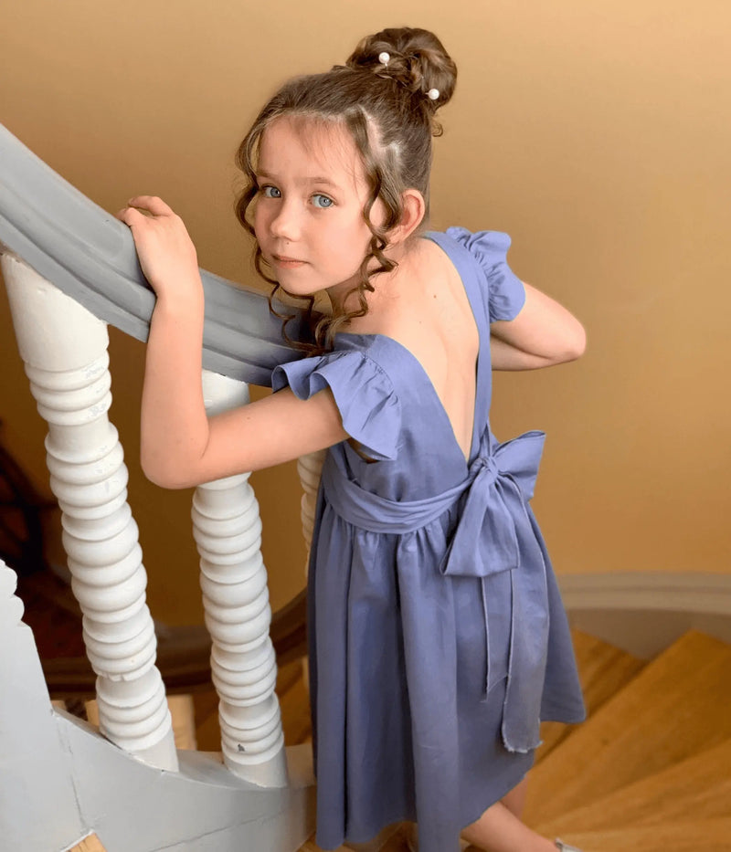 Deep V back Vienna Flower Girl Dress Sell It LLC