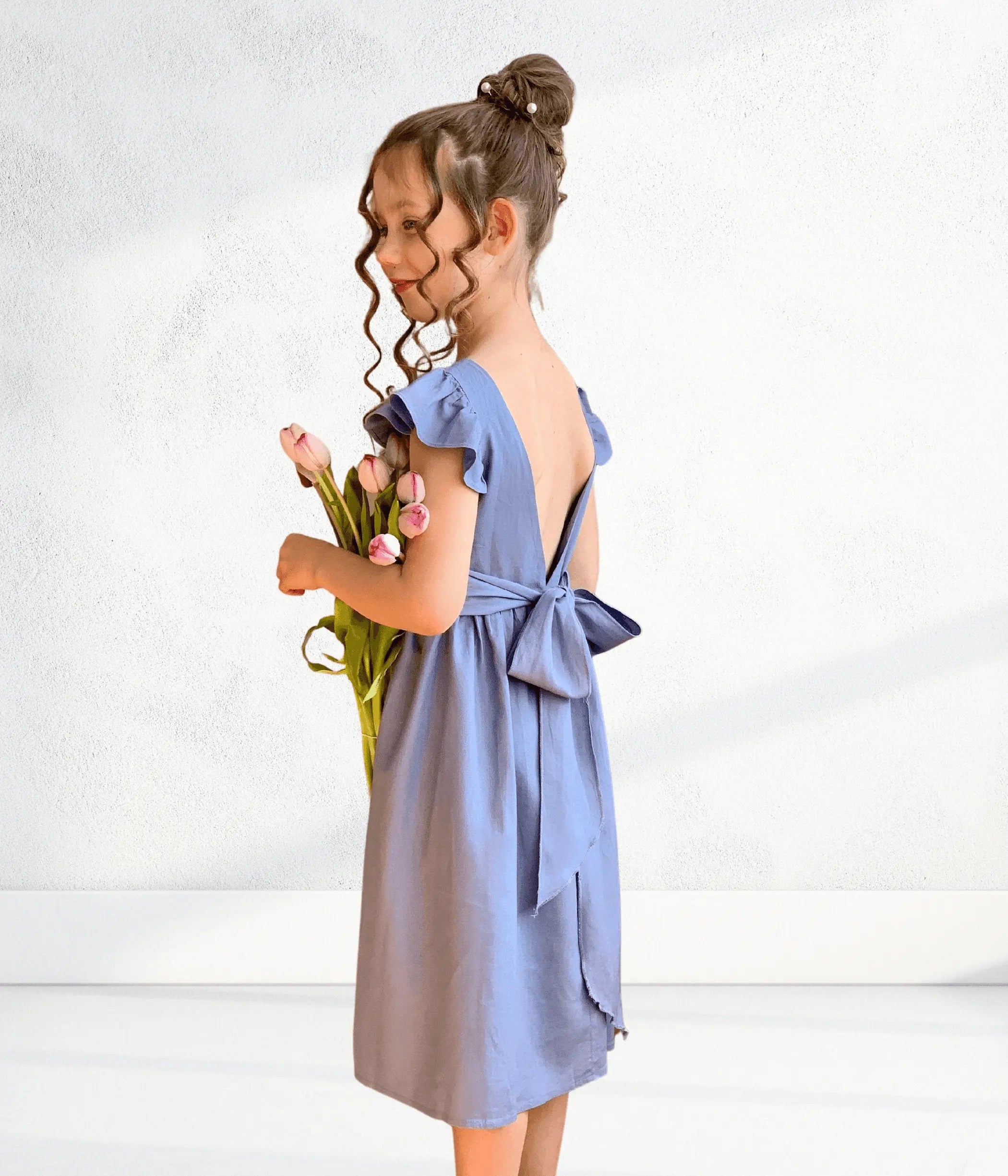Deep V back Vienna Flower Girl Dress Sell It LLC