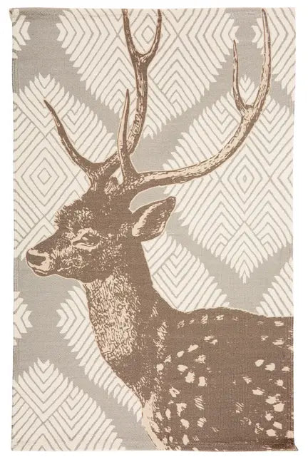 Deer Block Print Floor Mat Thomas Paul