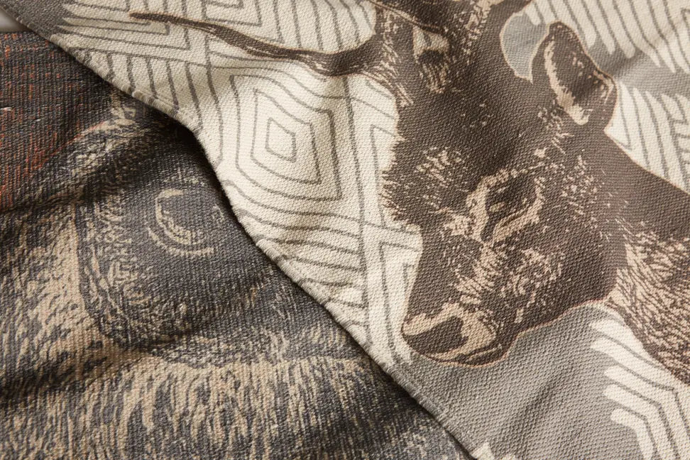 Deer Block Print Floor Mat Thomas Paul