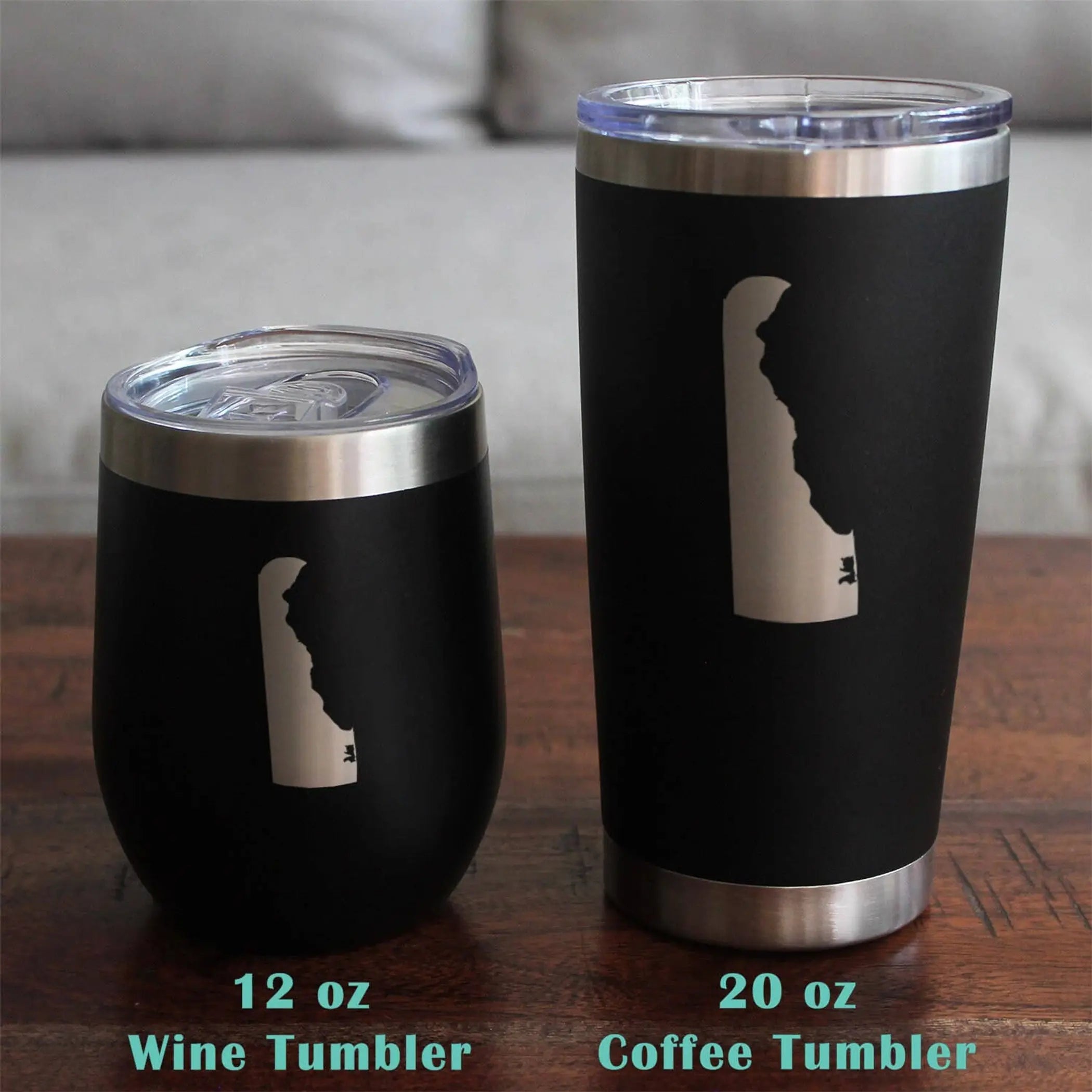 Delaware Outline Beer Can Pint Glass - Delawareans Gifts Bevvee