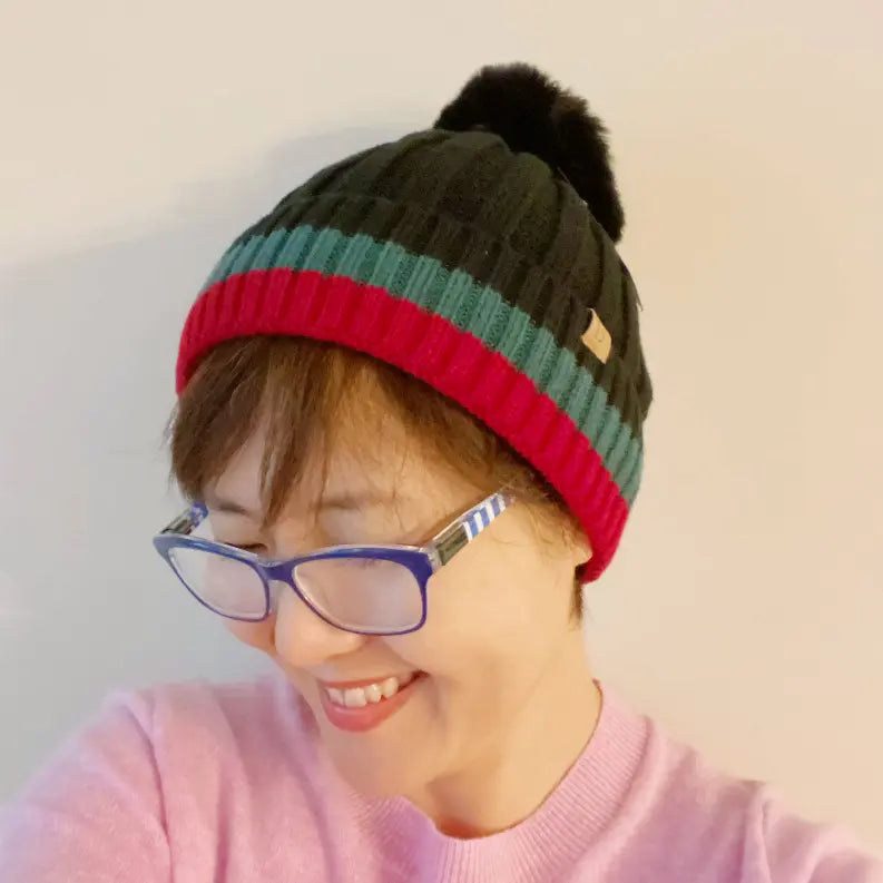 Deluna Stripe Beanie Ellison+Young