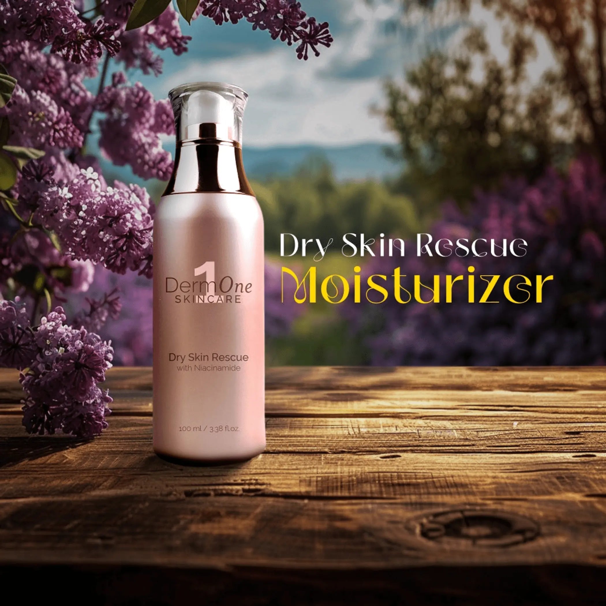 Derm #1 Dry Skin Rescue with Vitamin B3 3.38 oz DermOne Health & Wellness